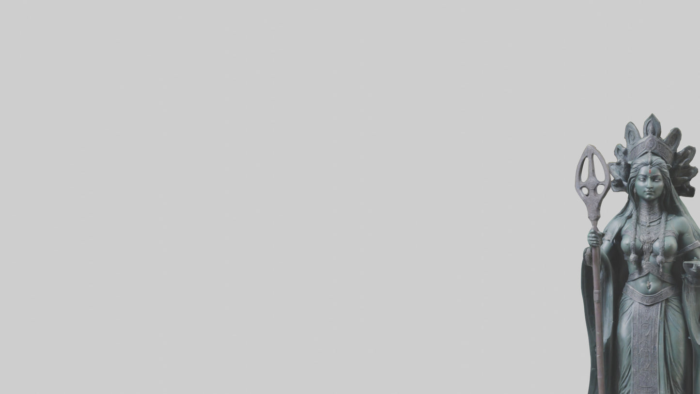 3D model Ereshkigal statue model VR / AR / low-poly