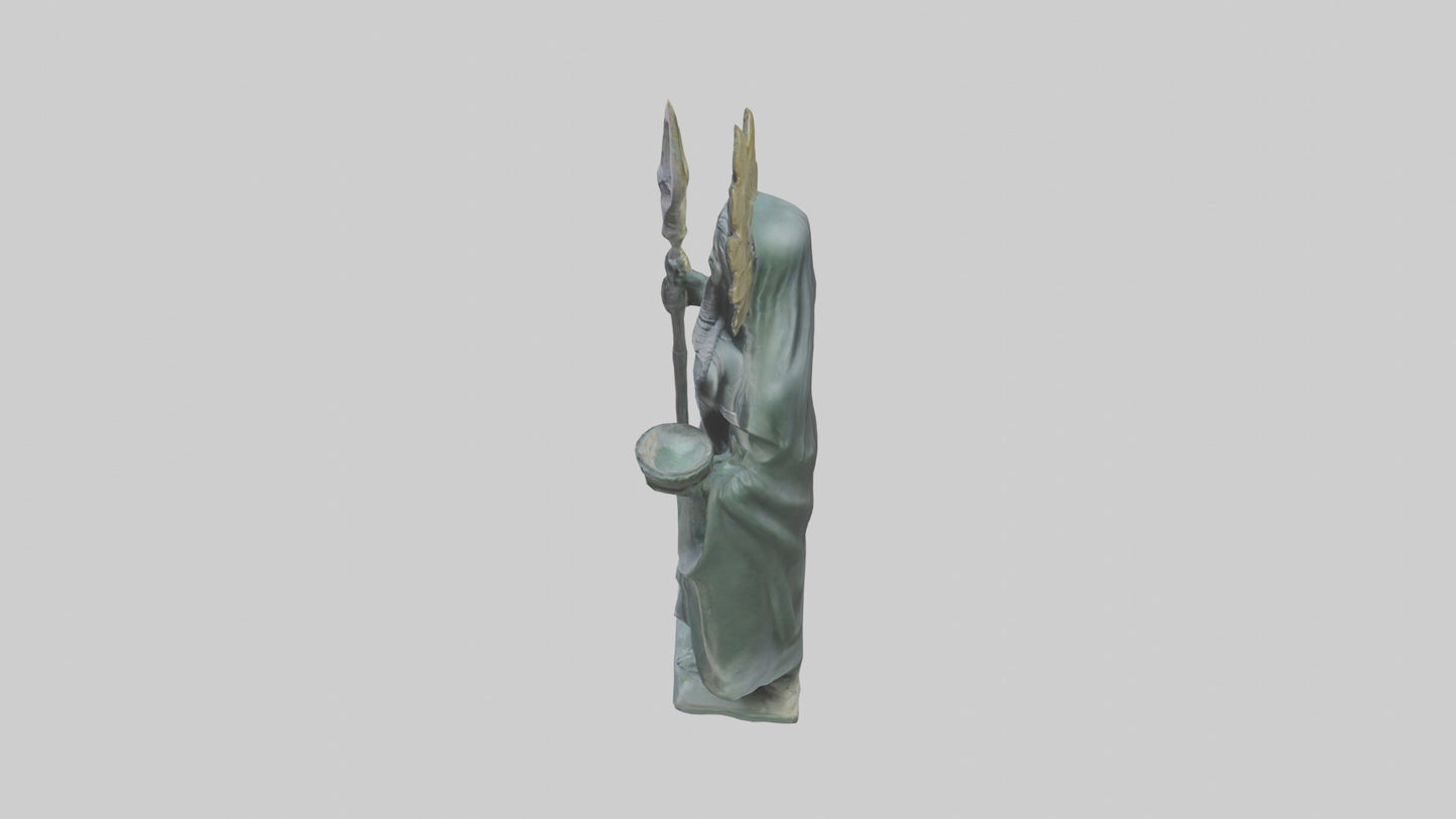 3D model Ereshkigal statue model VR / AR / low-poly