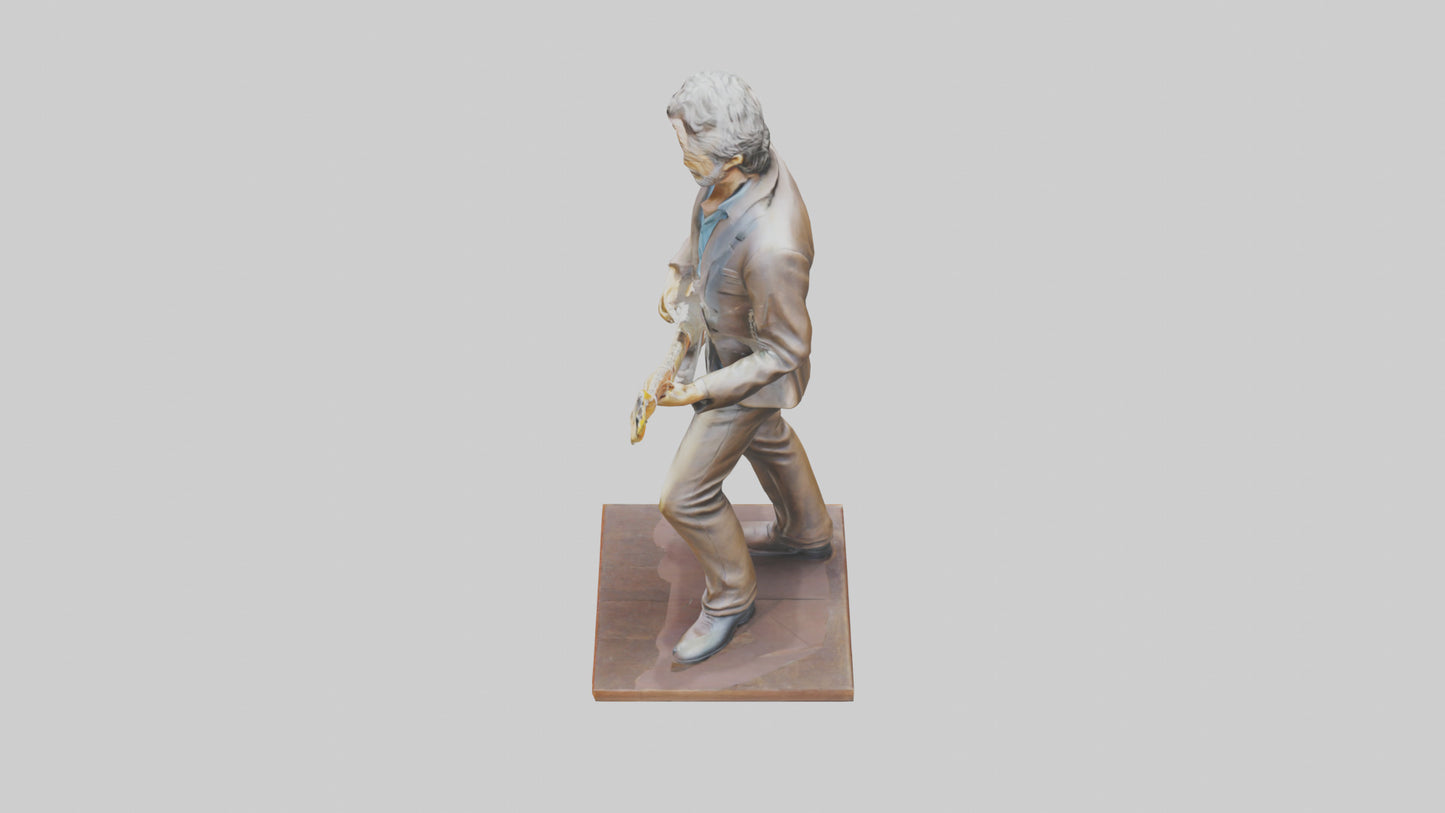 Eric Clapton statue model VR / AR / low-poly