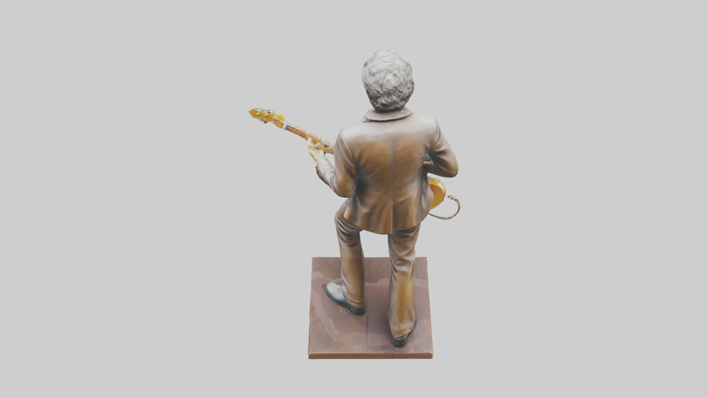 Eric Clapton statue model VR / AR / low-poly