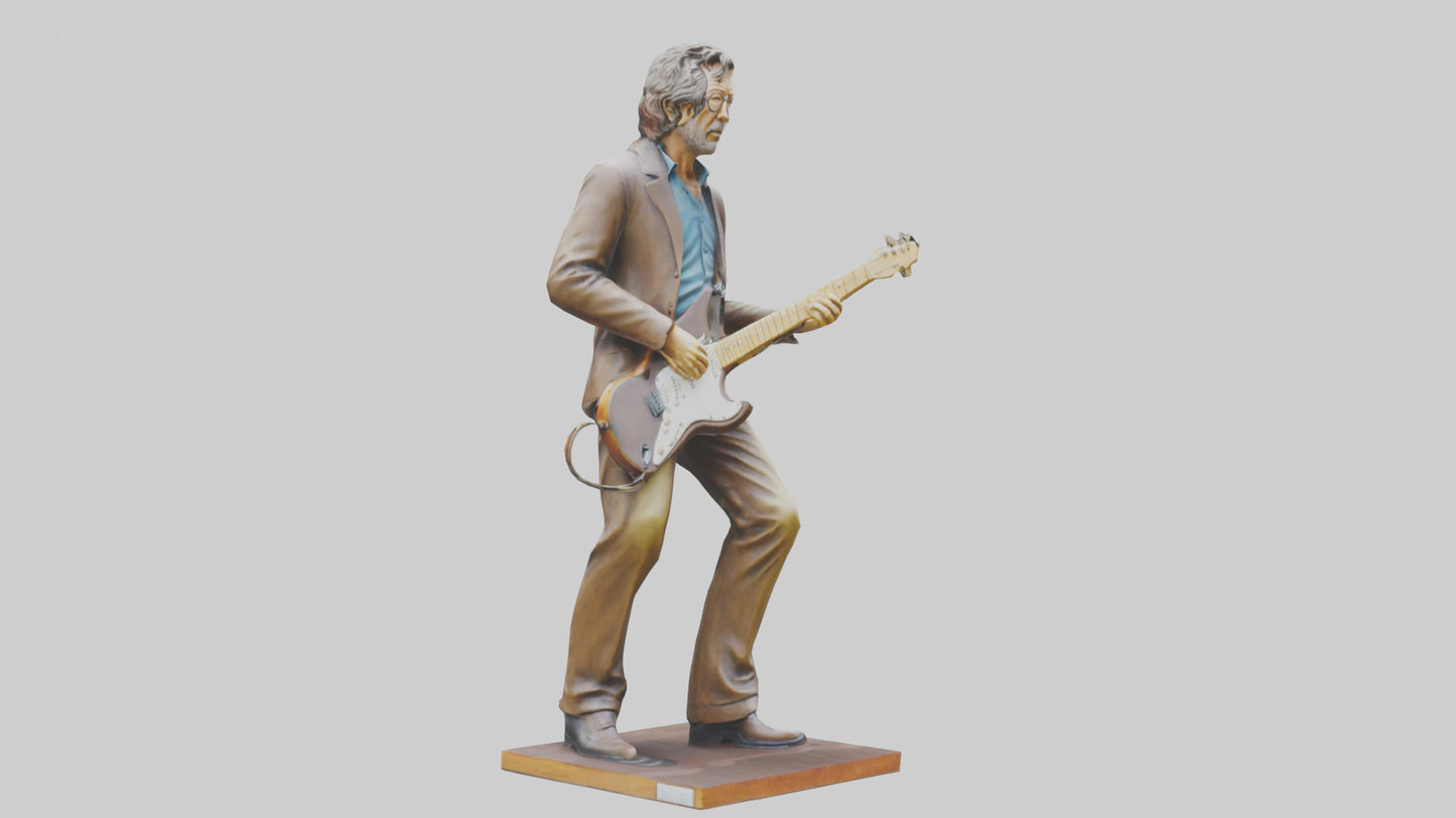 Eric Clapton statue model VR / AR / low-poly