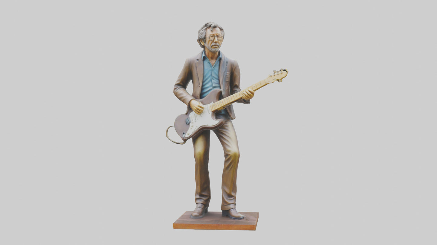 Eric Clapton statue model VR / AR / low-poly