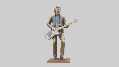 Eric Clapton statue model VR / AR / low-poly