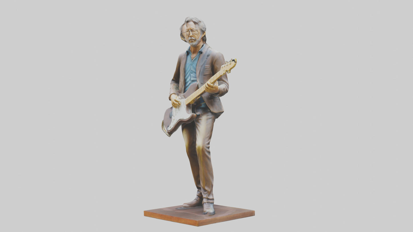 Eric Clapton statue model VR / AR / low-poly