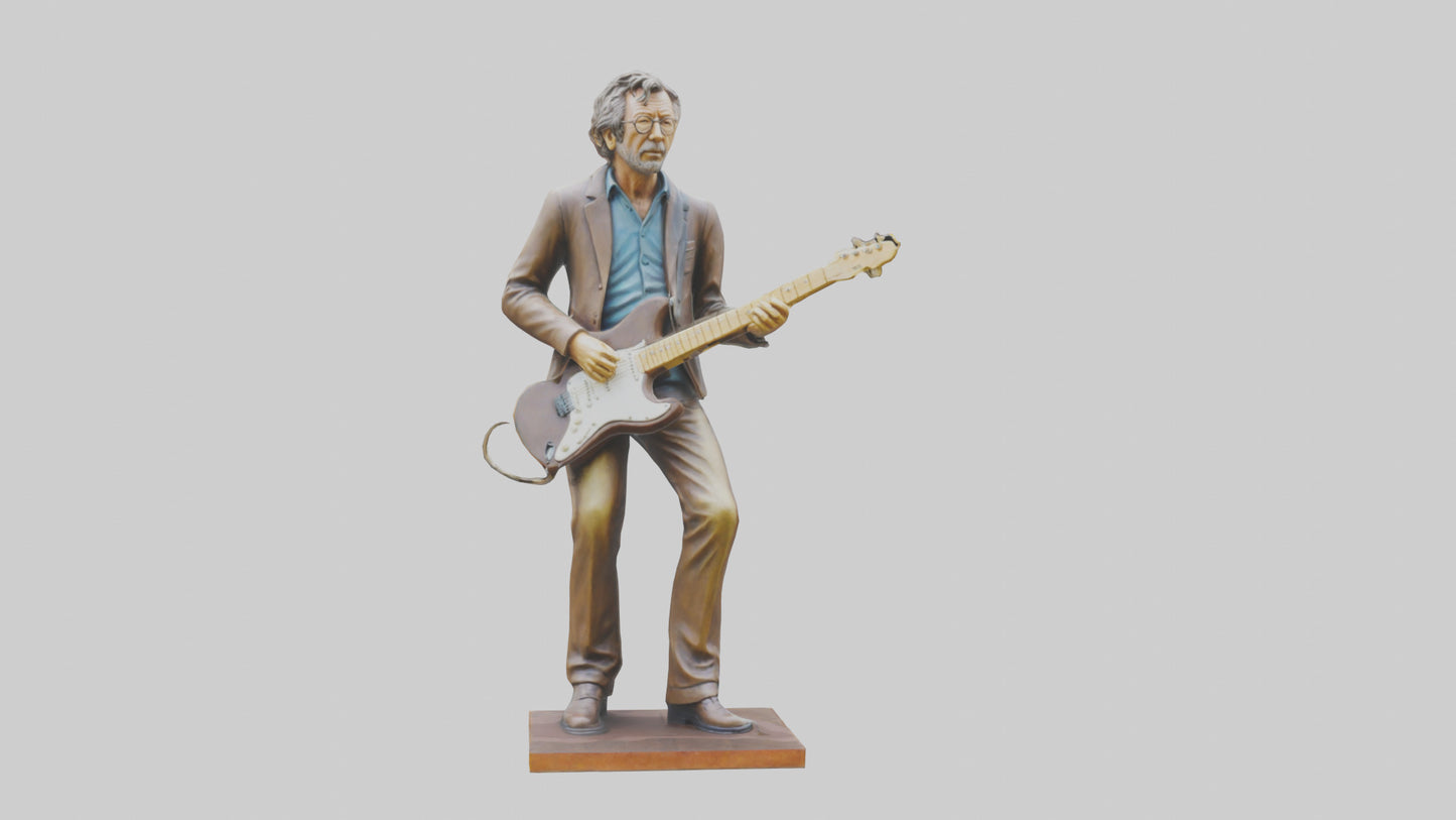 Eric Clapton statue model VR / AR / low-poly