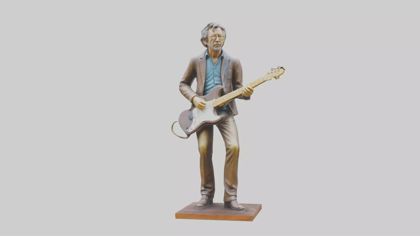 Eric Clapton statue model VR / AR / low-poly