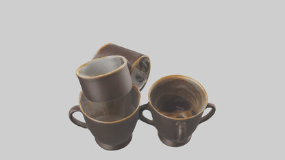 3D model Espresso Cups model VR / AR / low-poly