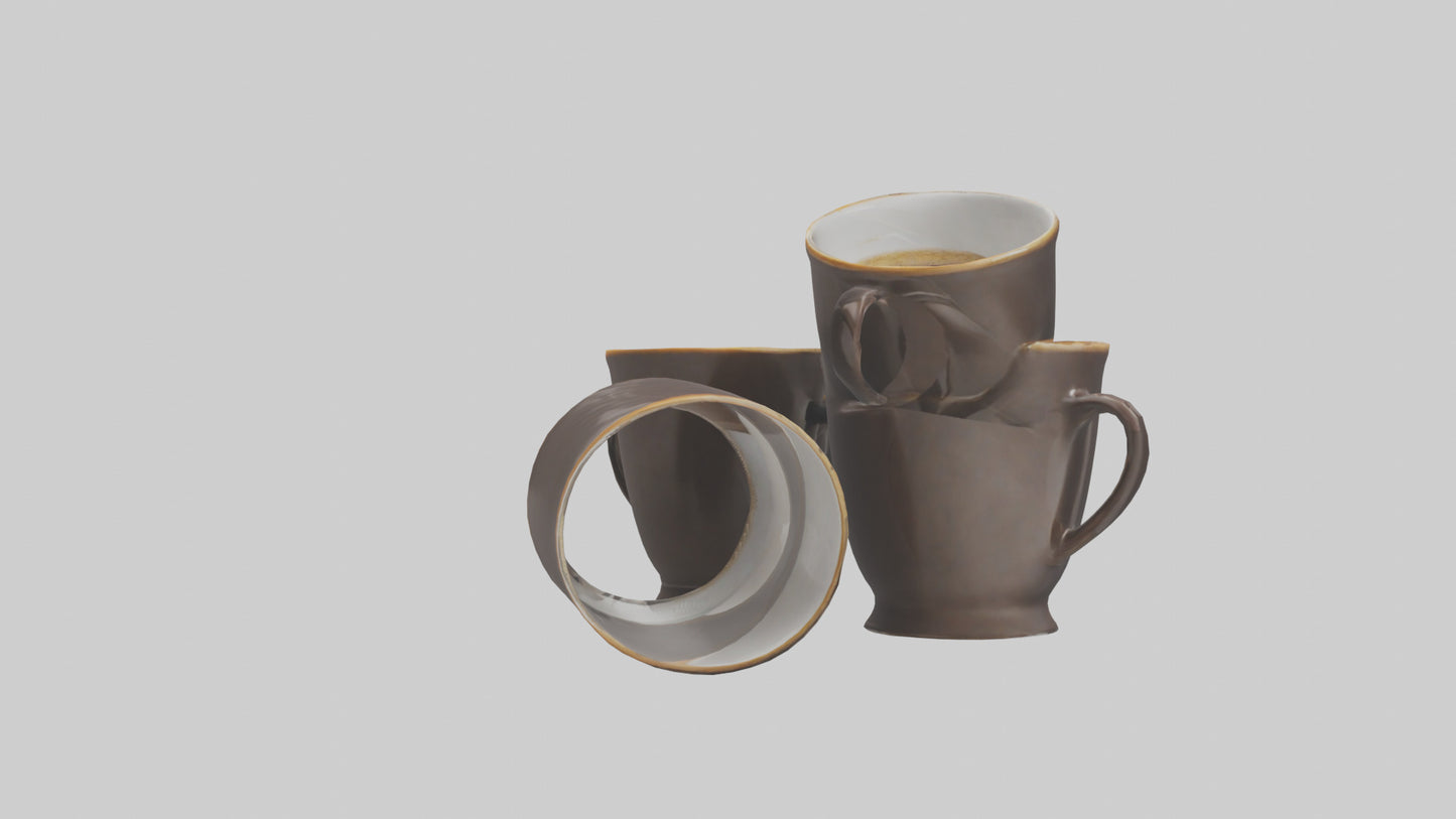 3D model Espresso Cups model VR / AR / low-poly