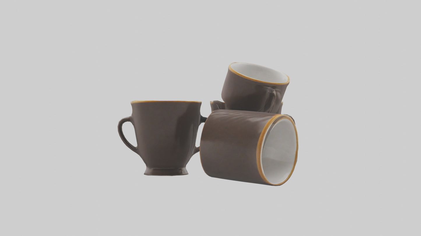 3D model Espresso Cups model VR / AR / low-poly