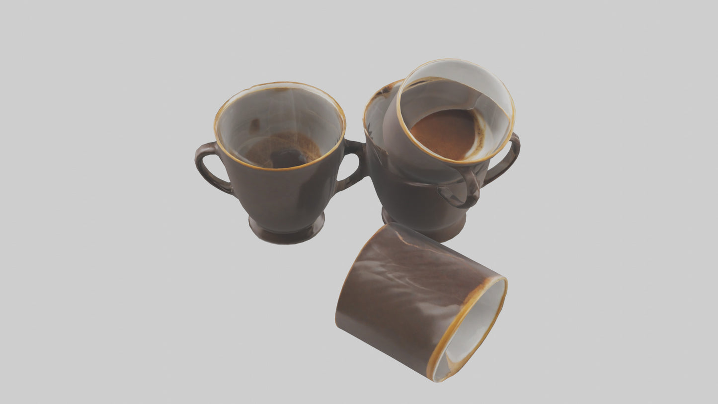3D model Espresso Cups model VR / AR / low-poly