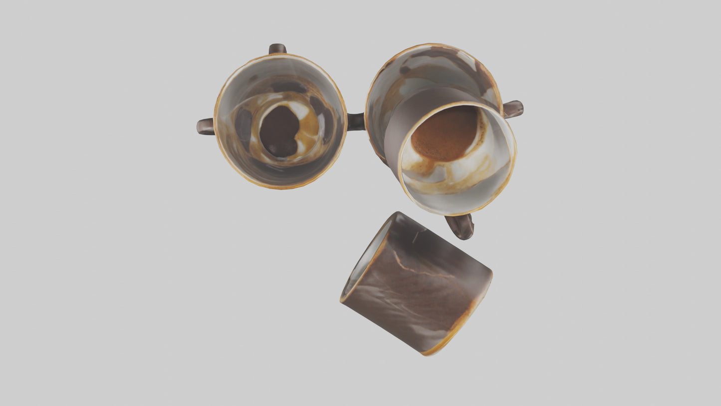 3D model Espresso Cups model VR / AR / low-poly