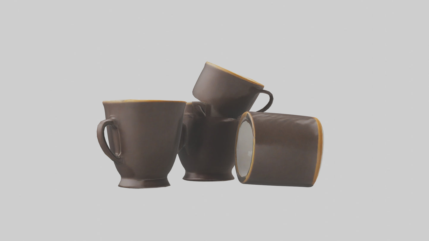 3D model Espresso Cups model VR / AR / low-poly