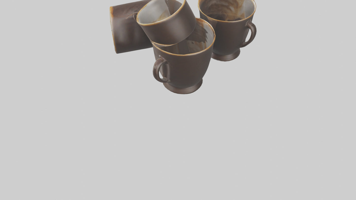 3D model Espresso Cups model VR / AR / low-poly