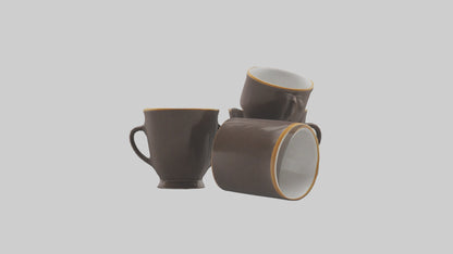 3D model Espresso Cups model VR / AR / low-poly
