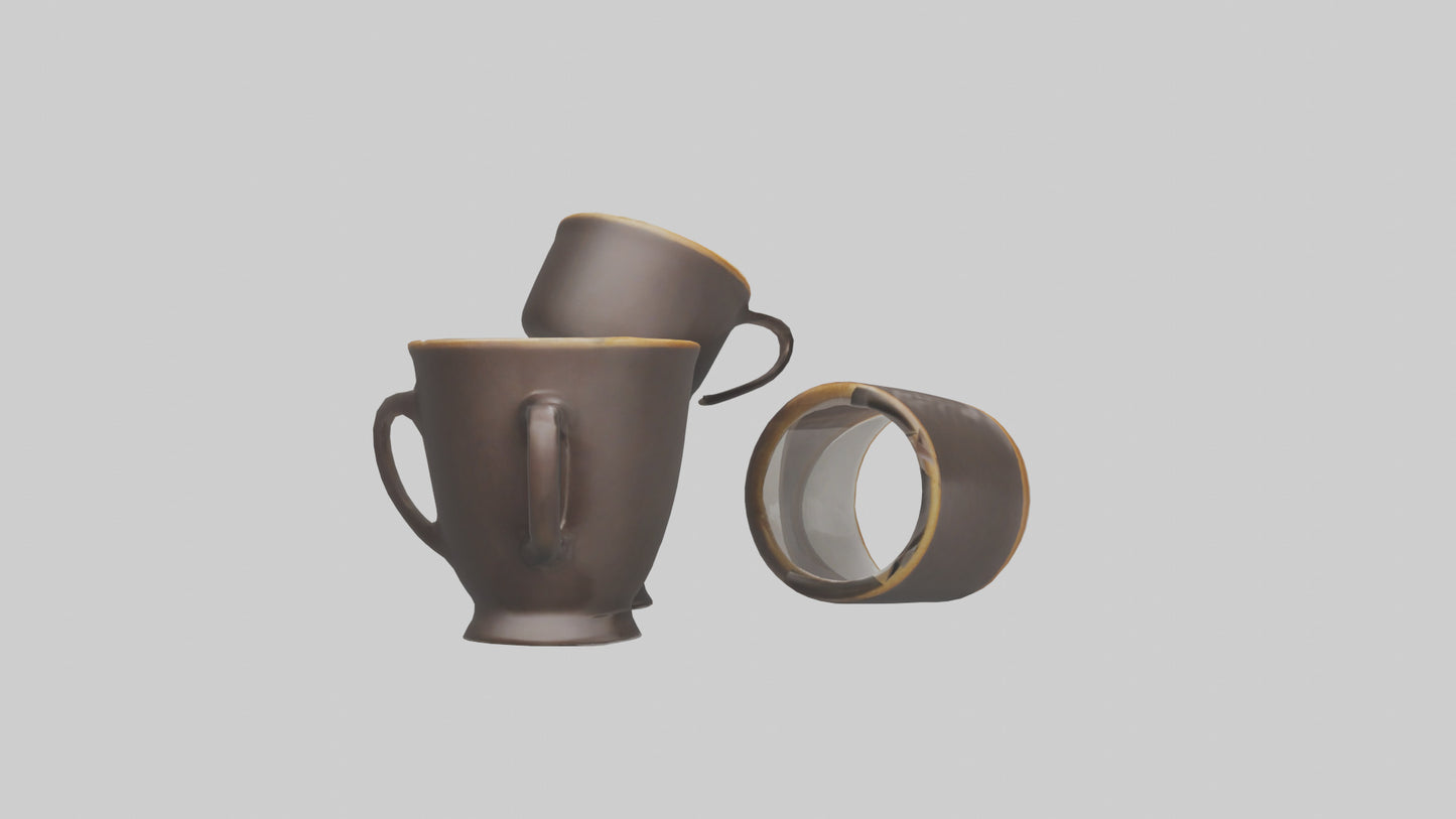 3D model Espresso Cups model VR / AR / low-poly