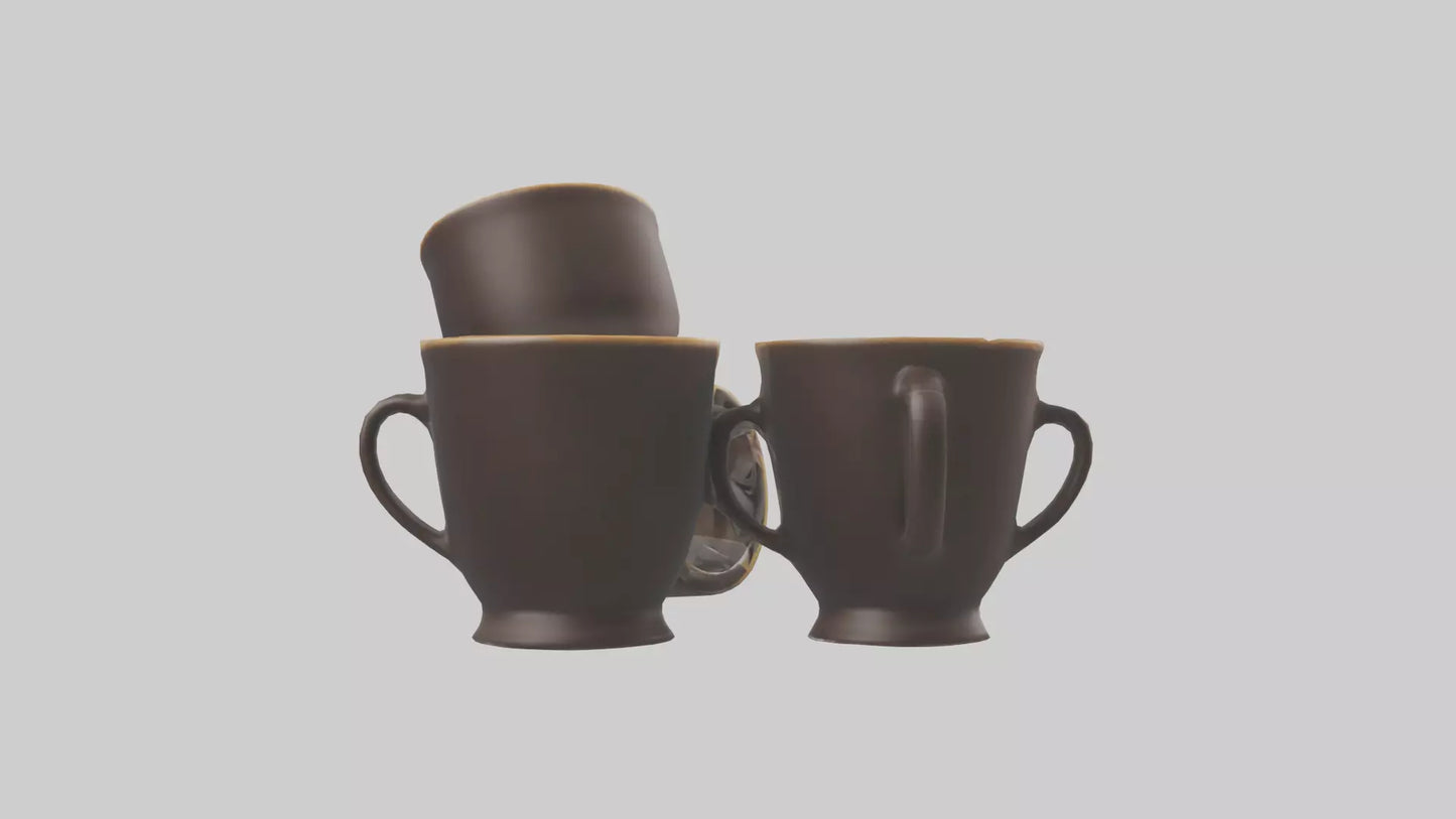 3D model Espresso Cups model VR / AR / low-poly