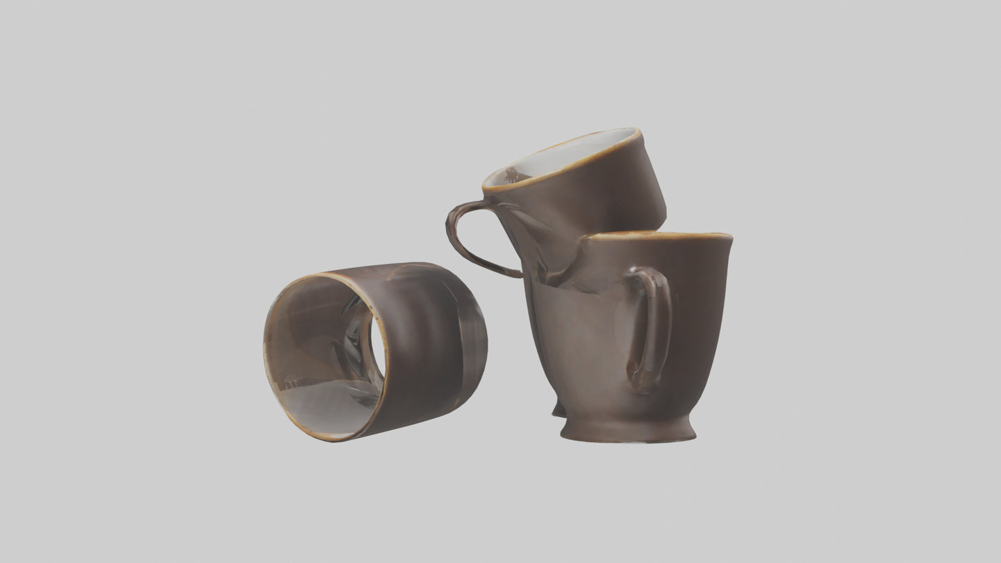 3D model Espresso Cups model VR / AR / low-poly