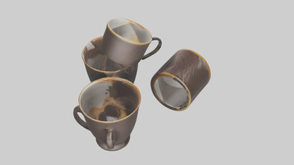 3D model Espresso Cups model VR / AR / low-poly