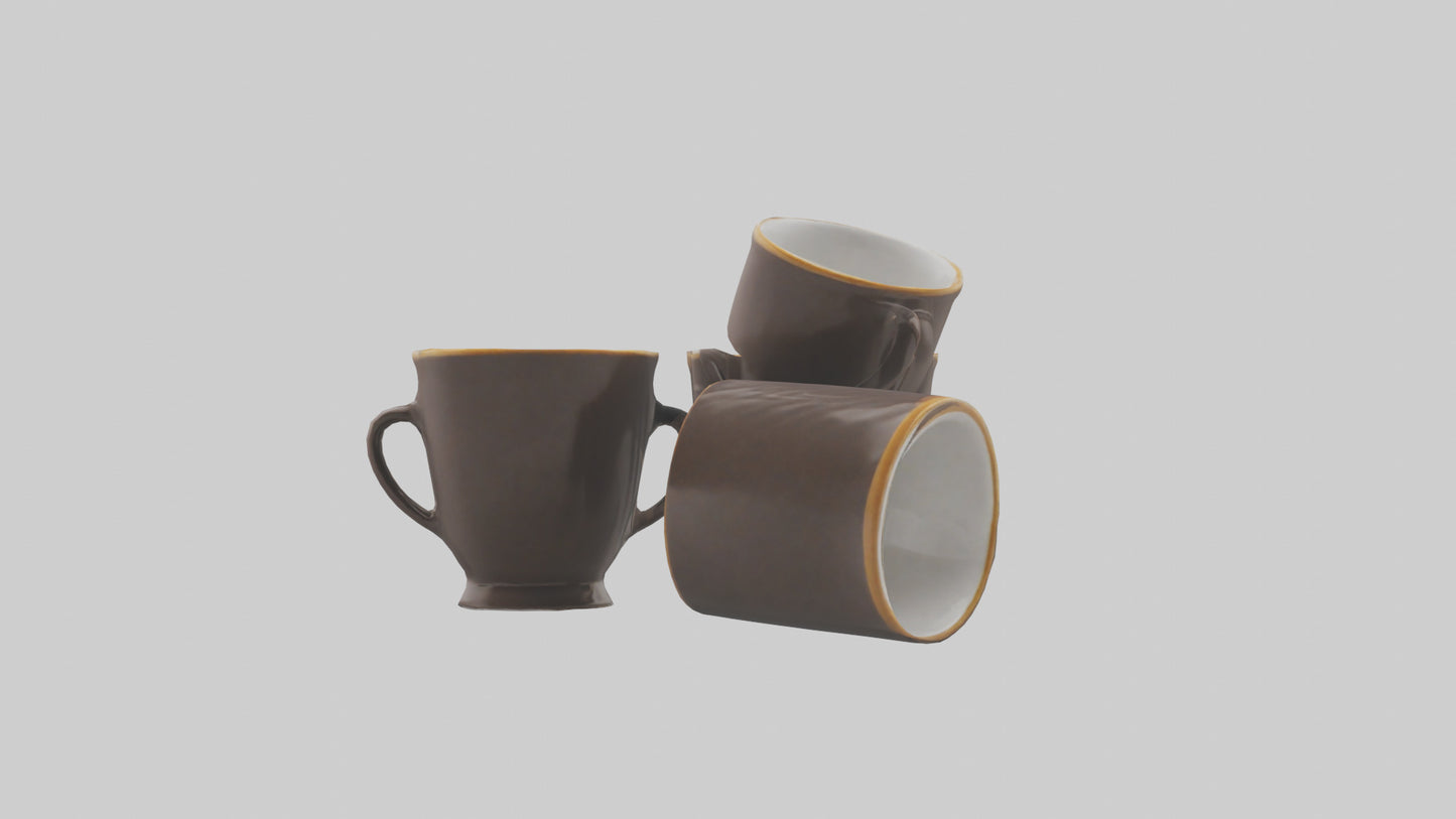 3D model Espresso Cups model VR / AR / low-poly