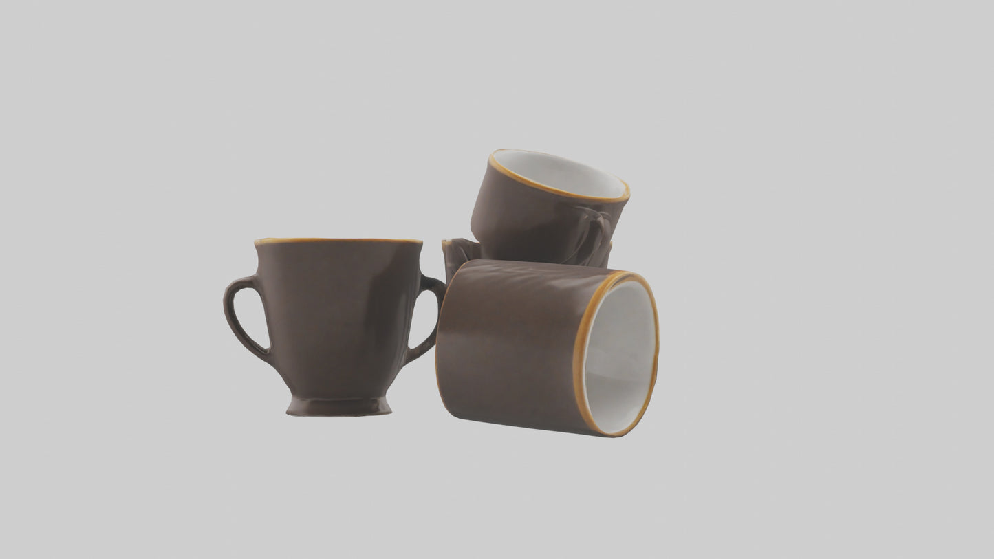3D model Espresso Cups model VR / AR / low-poly
