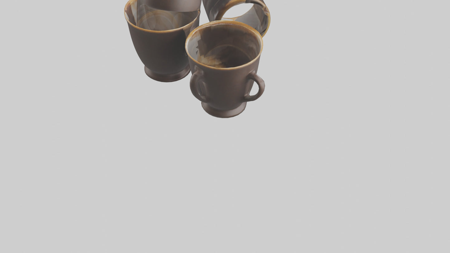 3D model Espresso Cups model VR / AR / low-poly