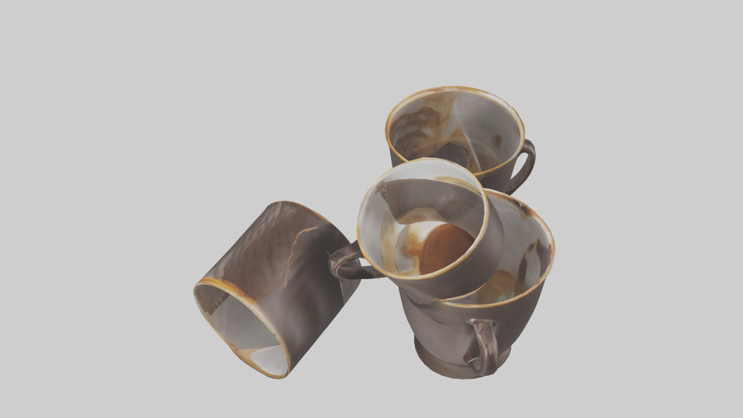 3D model Espresso Cups model VR / AR / low-poly
