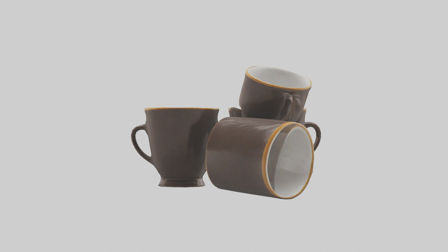 3D model Espresso Cups model VR / AR / low-poly