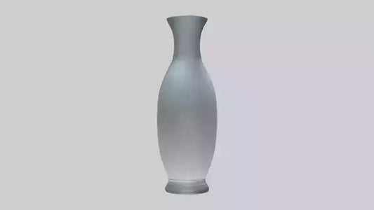Etched glass vase model VR / AR / low-poly