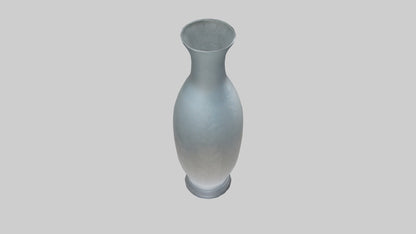 Etched glass vase model VR / AR / low-poly