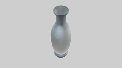 Etched glass vase model VR / AR / low-poly