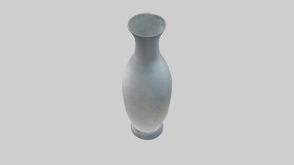 Etched glass vase model VR / AR / low-poly