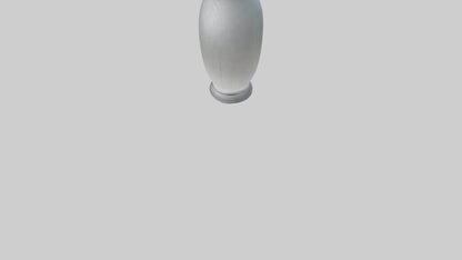 Etched glass vase model VR / AR / low-poly