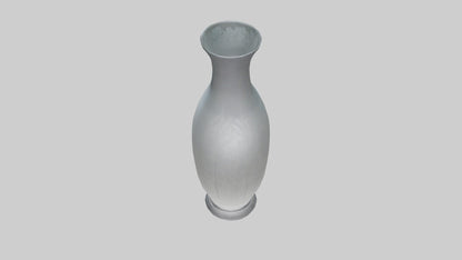 Etched glass vase model VR / AR / low-poly