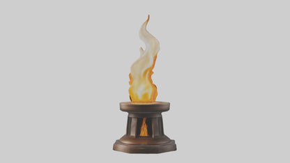 3D model Eternal Flame model VR / AR / low-poly