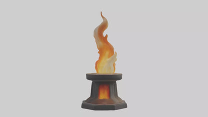 3D model Eternal Flame model VR / AR / low-poly