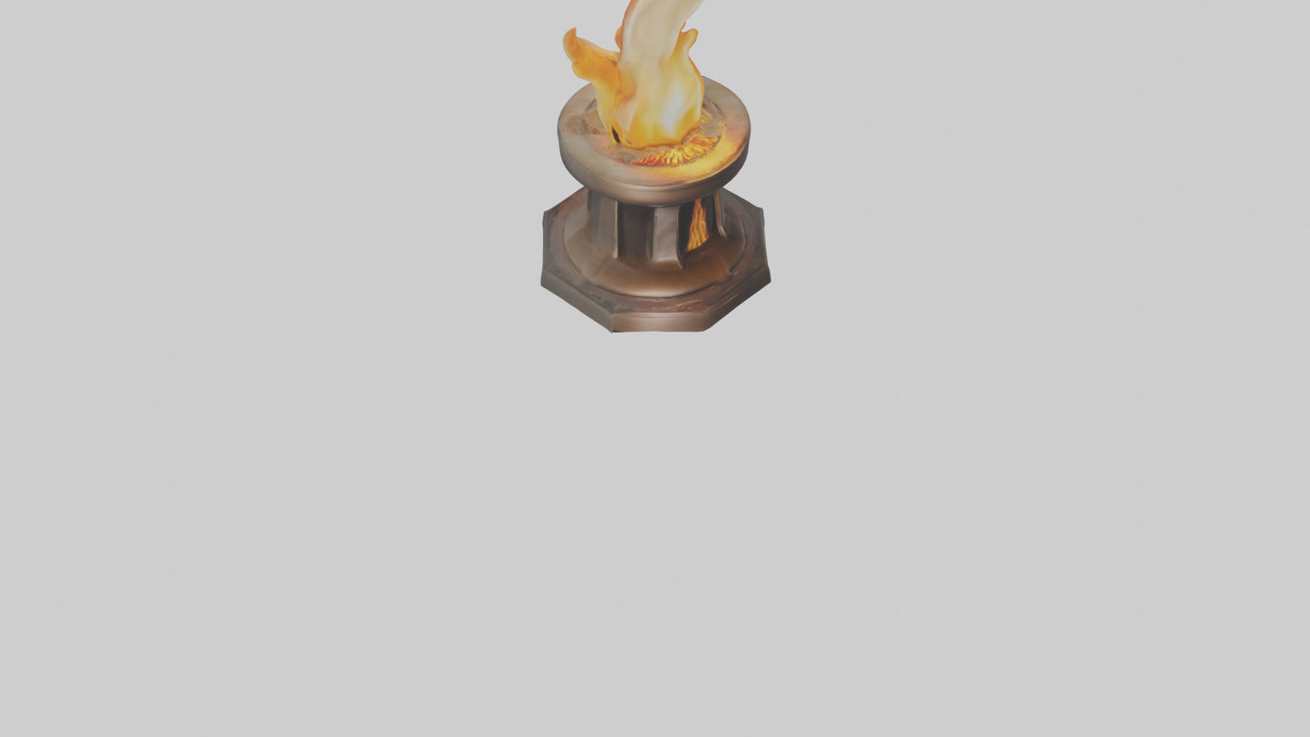 3D model Eternal Flame model VR / AR / low-poly