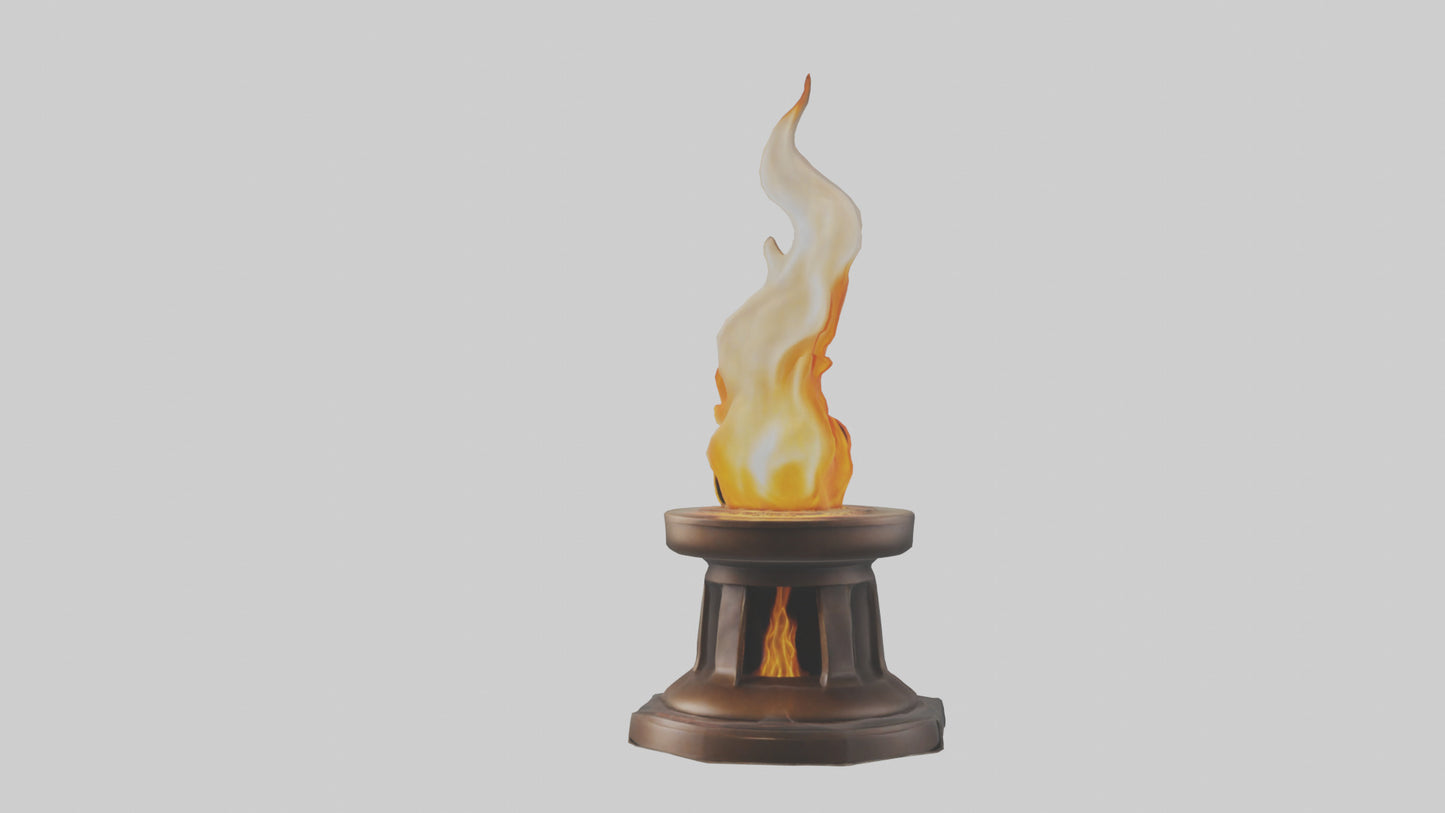 3D model Eternal Flame model VR / AR / low-poly