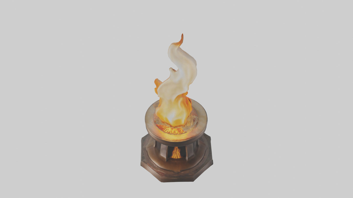 3D model Eternal Flame model VR / AR / low-poly