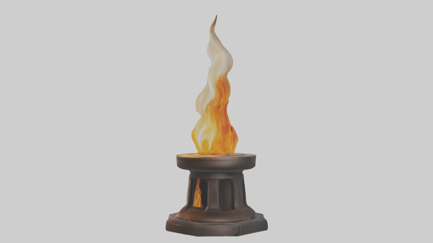 3D model Eternal Flame model VR / AR / low-poly