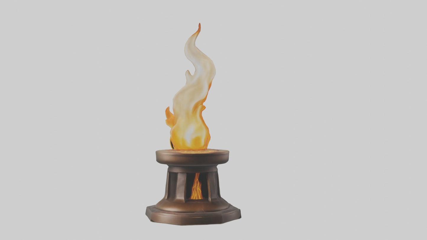 3D model Eternal Flame model VR / AR / low-poly