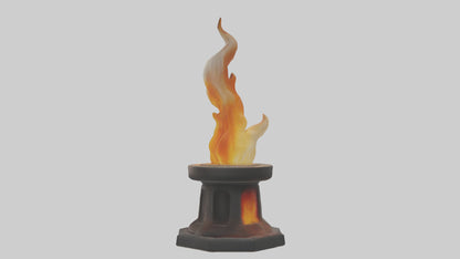3D model Eternal Flame model VR / AR / low-poly