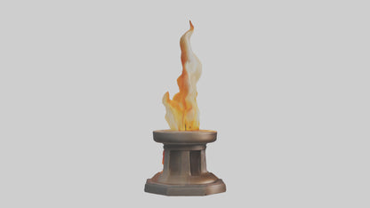 3D model Eternal Flame model VR / AR / low-poly