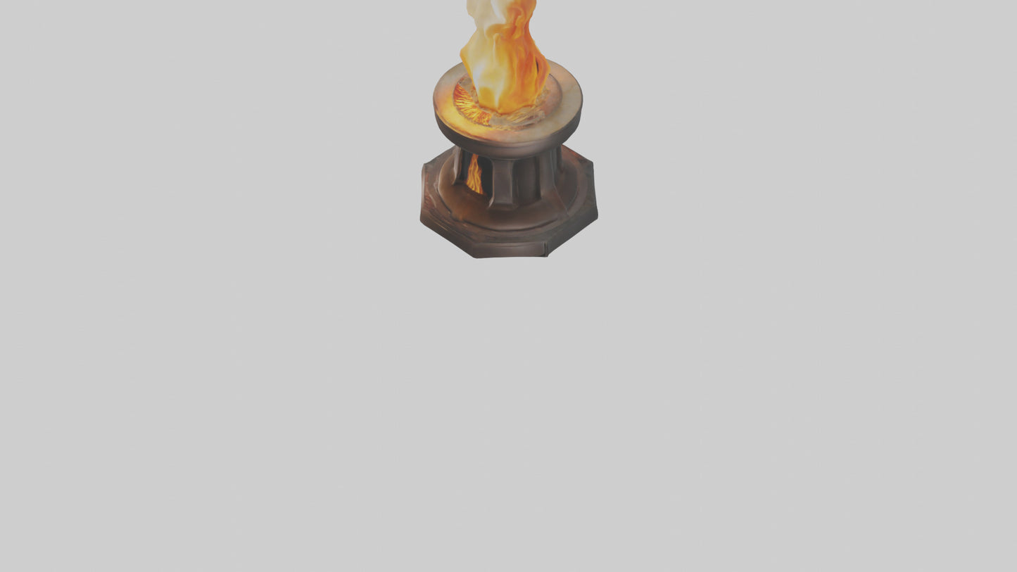 3D model Eternal Flame model VR / AR / low-poly