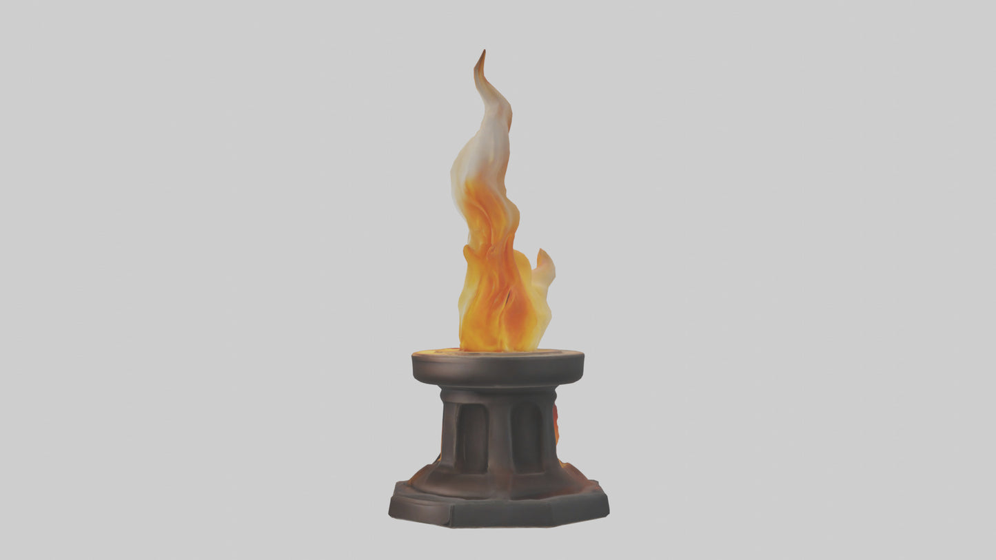 3D model Eternal Flame model VR / AR / low-poly