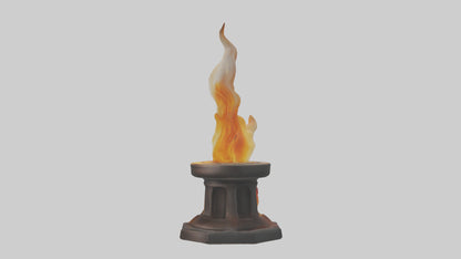 3D model Eternal Flame model VR / AR / low-poly