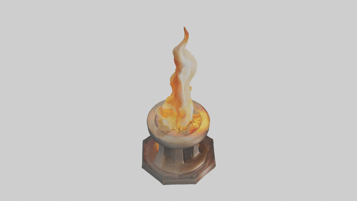 3D model Eternal Flame model VR / AR / low-poly