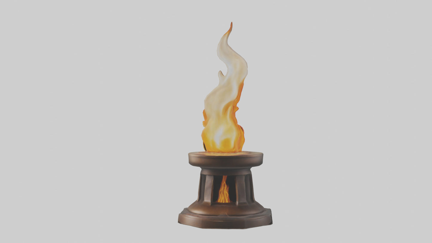 3D model Eternal Flame model VR / AR / low-poly