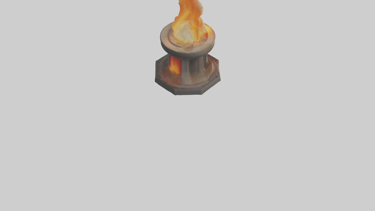 3D model Eternal Flame model VR / AR / low-poly