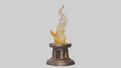 3D model Eternal Flame model VR / AR / low-poly