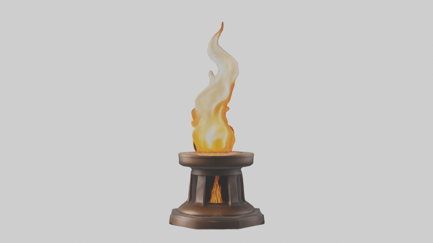 3D model Eternal Flame model VR / AR / low-poly